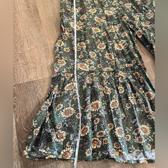 Natural Life Green Floral Jumpsuit - Picture 8 of 9